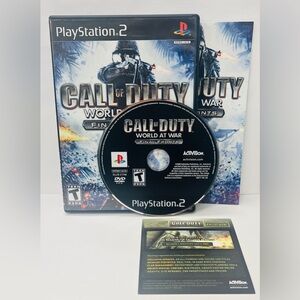 Call Of Duty World At War Final Fronts (PlayStation 2(PS2),2008)Tested - Working